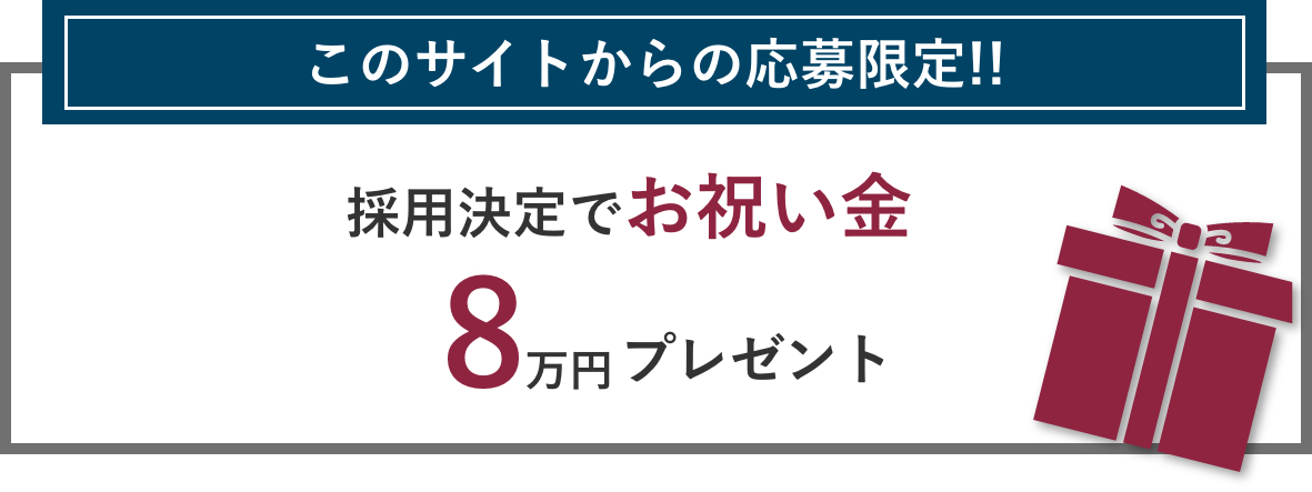 お祝い金プレゼント